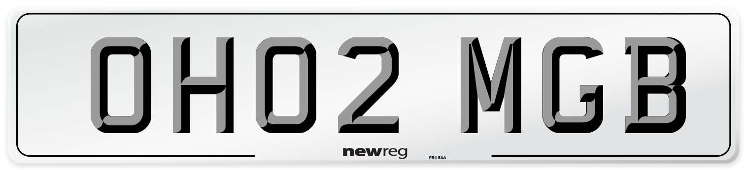OH02 MGB Number Plate from New Reg